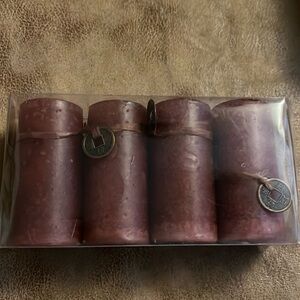 Set of 4 scented meditation candles. 3” pillar